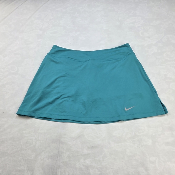Nike Women’s Dri-FIT Tennis Skirt Skort Size Large Turquoise Aqua Blue - Picture 1 of 5